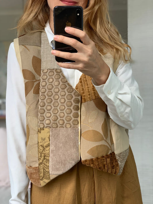 LEZA Waistcoat Sand